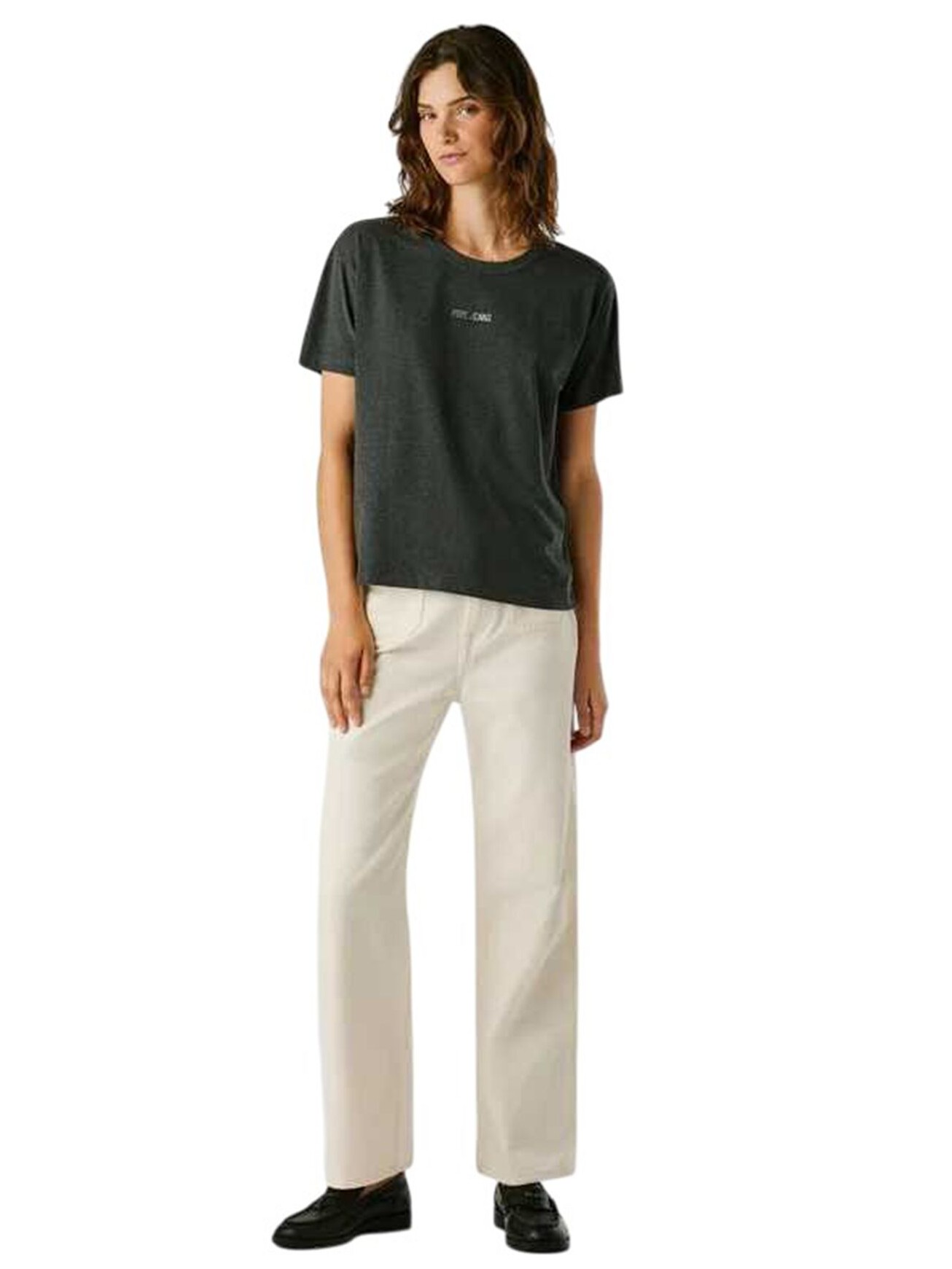 Μπλούζα με κοντό μανίκι Blooma Grey Pepe jeans