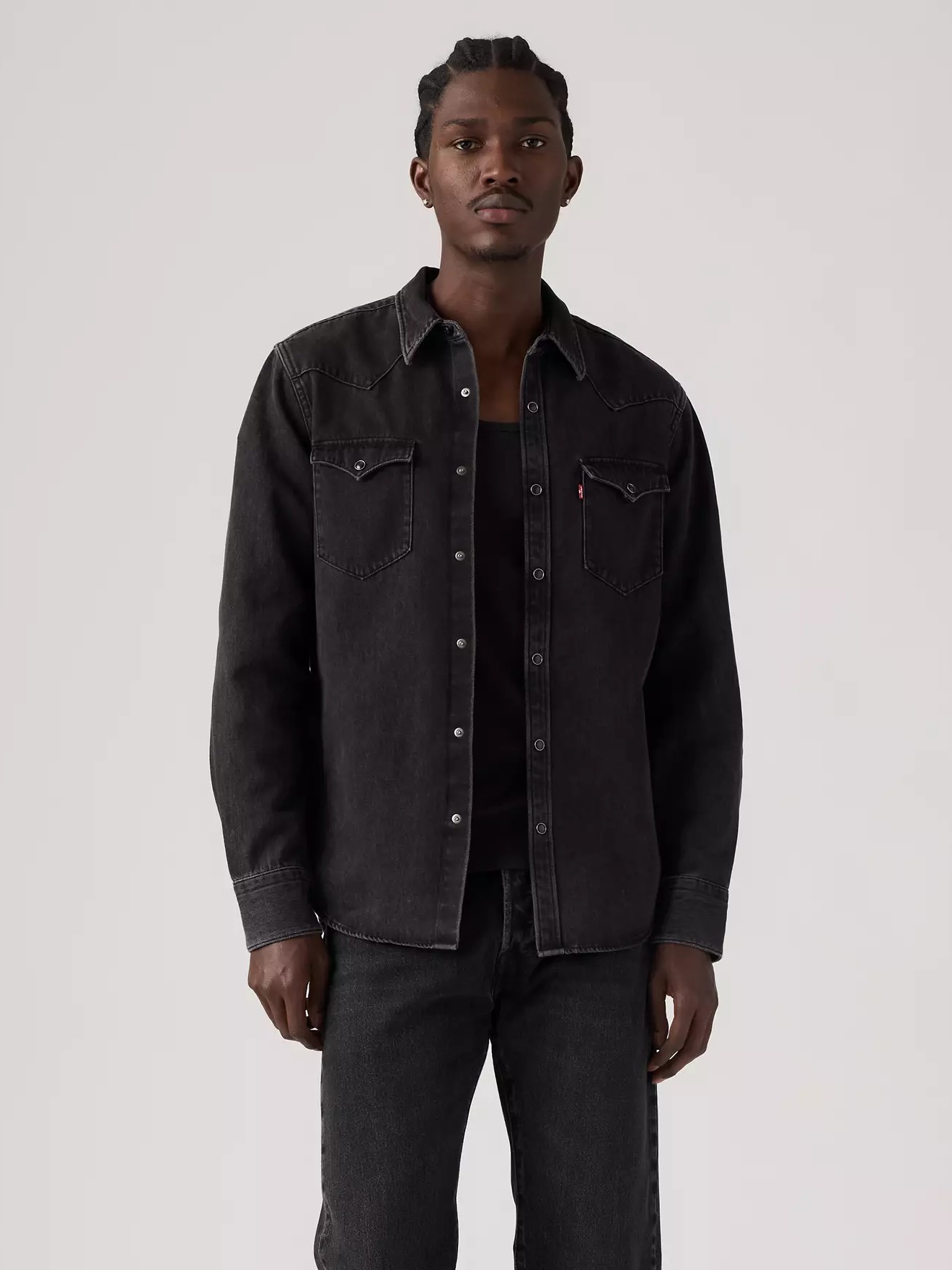 Πουκάμισο τζίν Barstow Standard Fit Western Black Levi's
