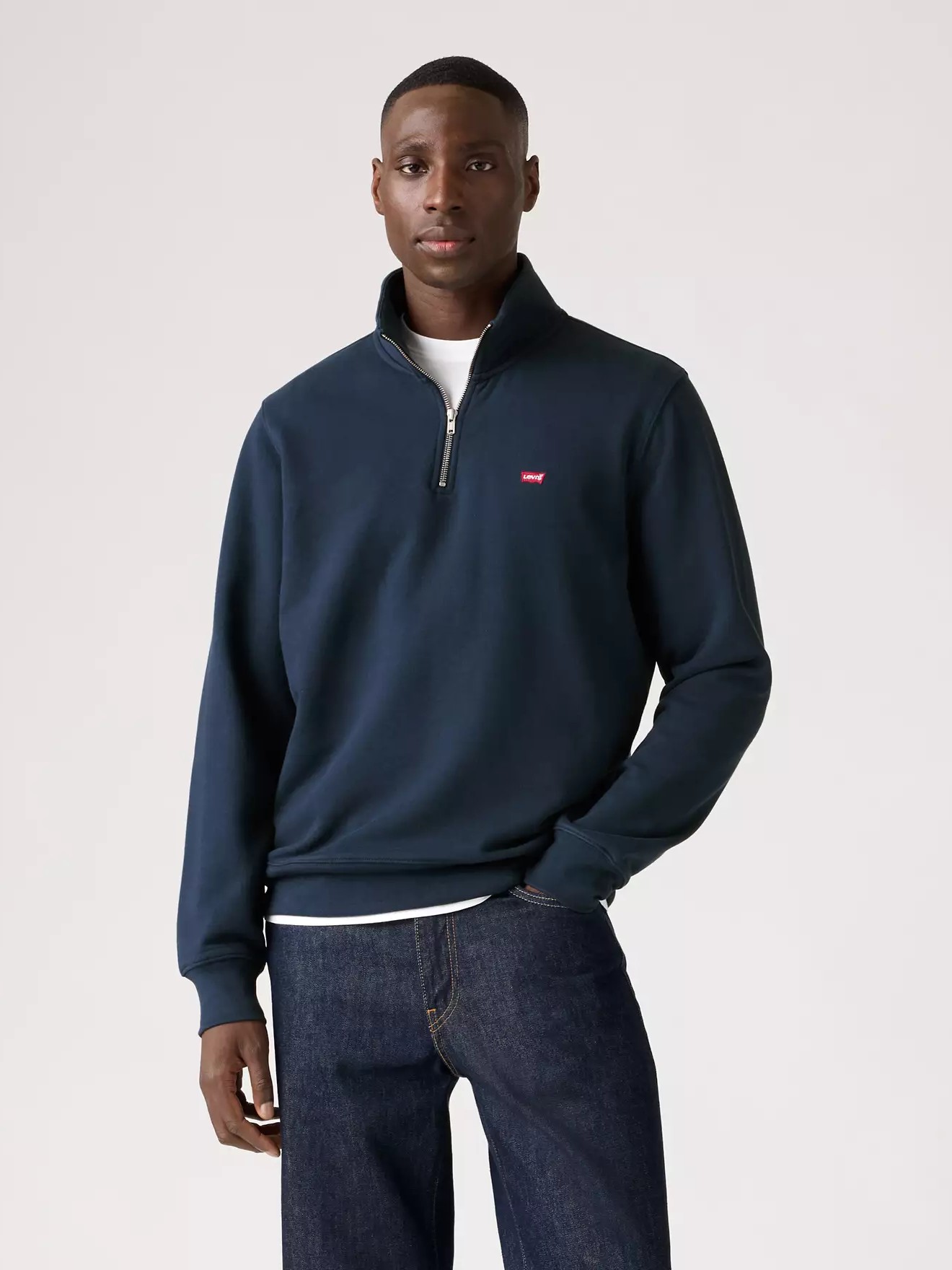 Φούτερ με φερμουάρ 1/4 Original Housemark Quarter-zip Blue Levi's