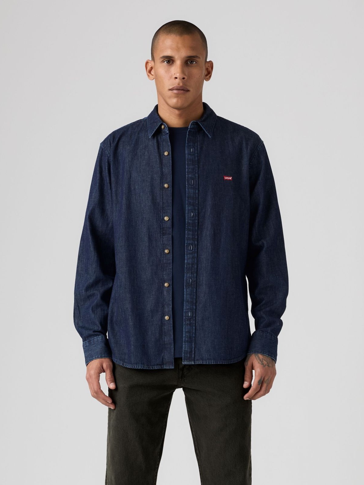 Πουκάμισο τζίν battery housemark standard Dark Blue Levi's