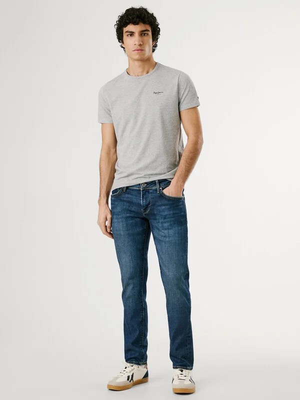 Παντελόνι τζίν low-rise slim fit Hatch Blue Pepe jeans