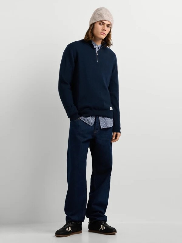 Πουλόβερ με φερμουάρ Andre Blue Pepe jeans