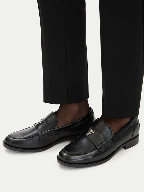 Παπούτσια γυναικεία loafers Beliso Black Guess