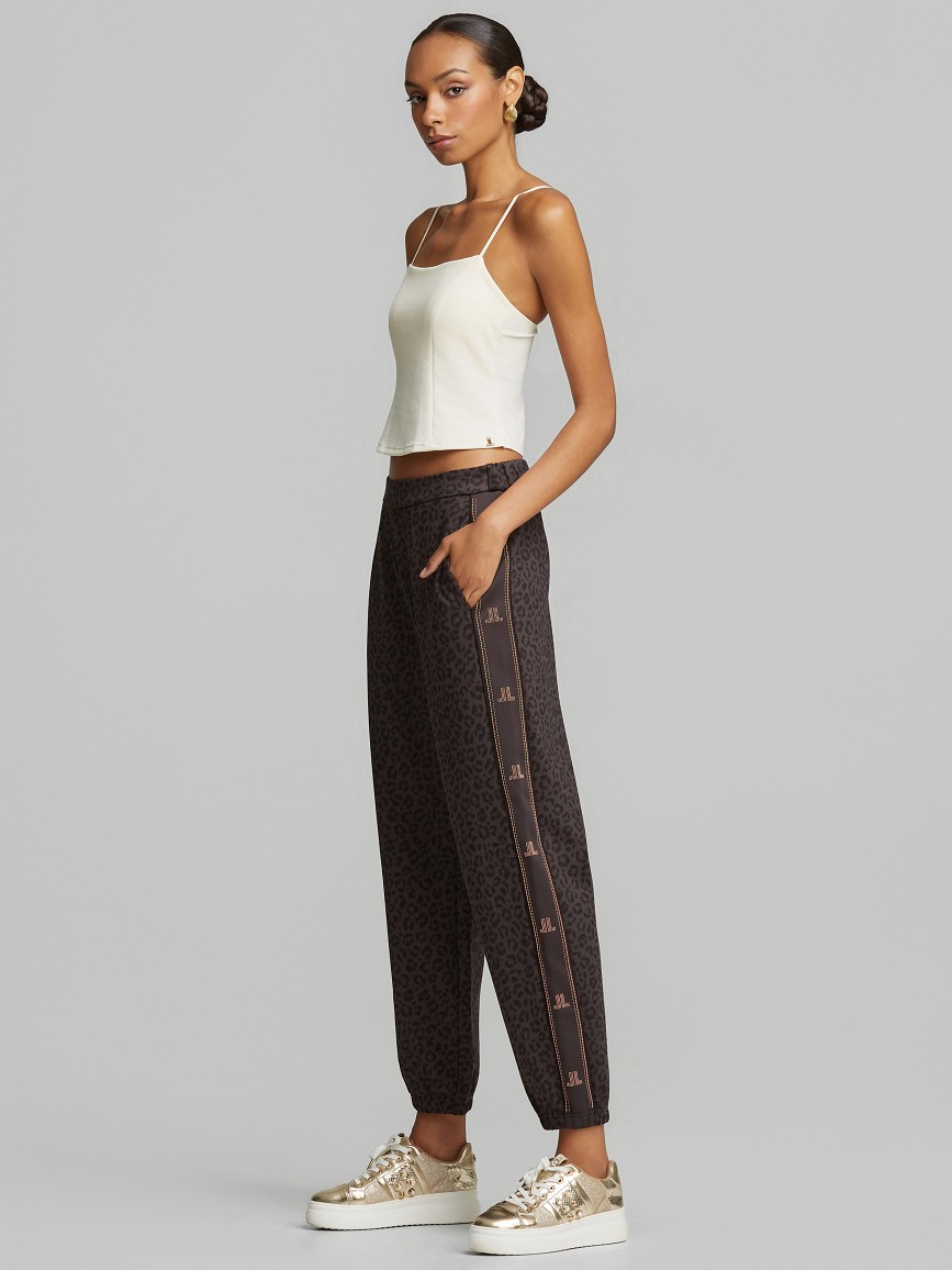 Παντελόνι φόρμας animal print Grey Lynne