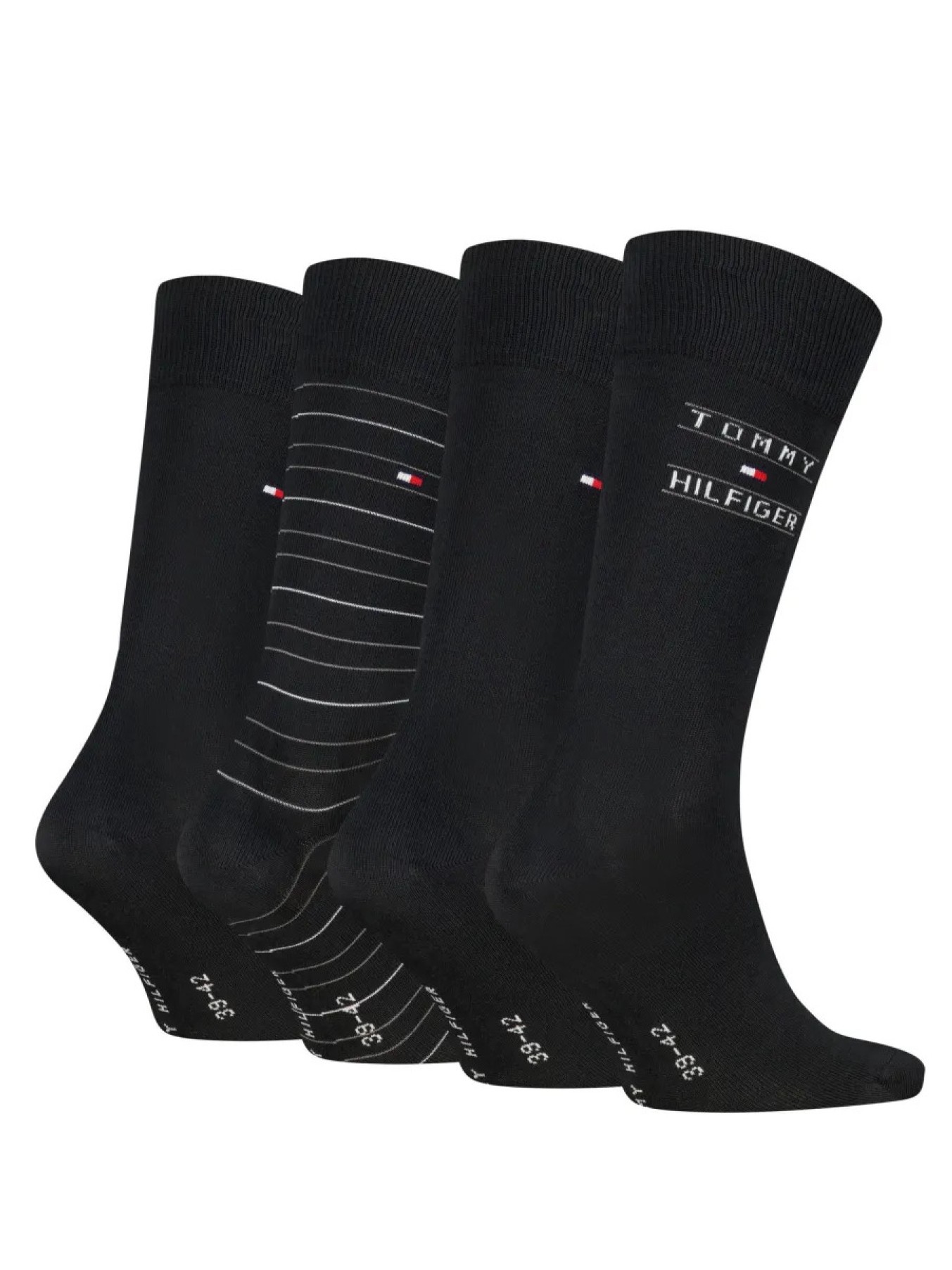 Κάλτσες 4pack giftbox stripe Black Tommy jeans