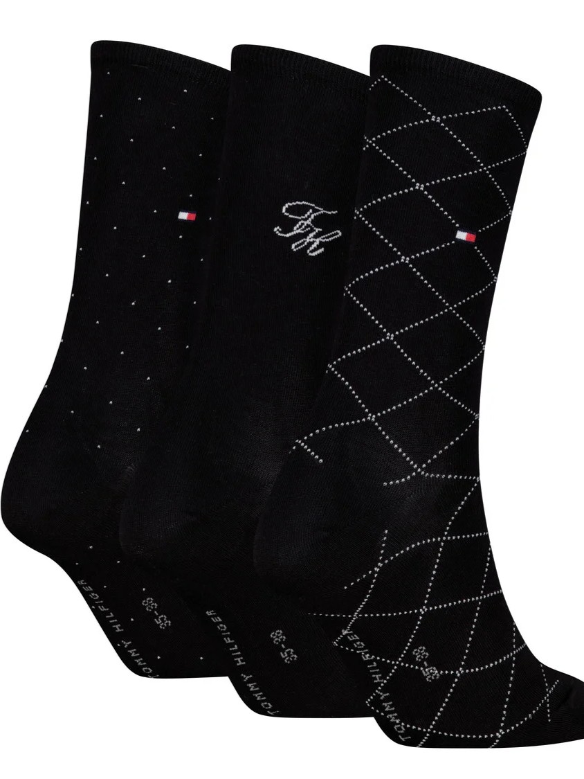 Κάλτσες σετ 3pack giftbox monogram Black Tommy jeans