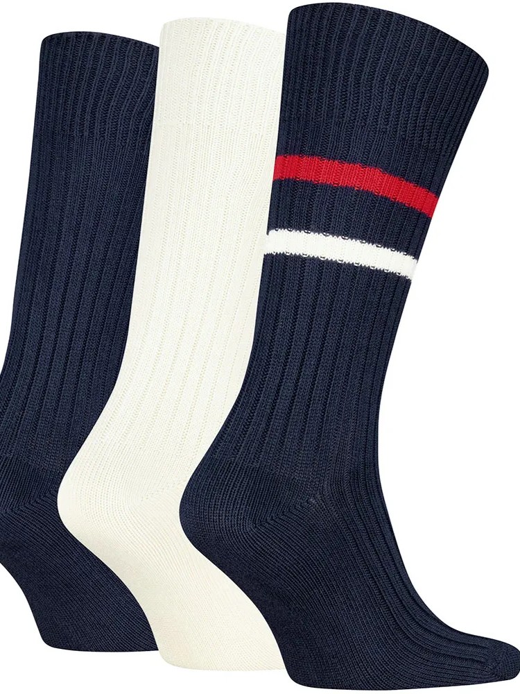Κάλτσες 3pack giftbox bootsock Blue Tommy jeans