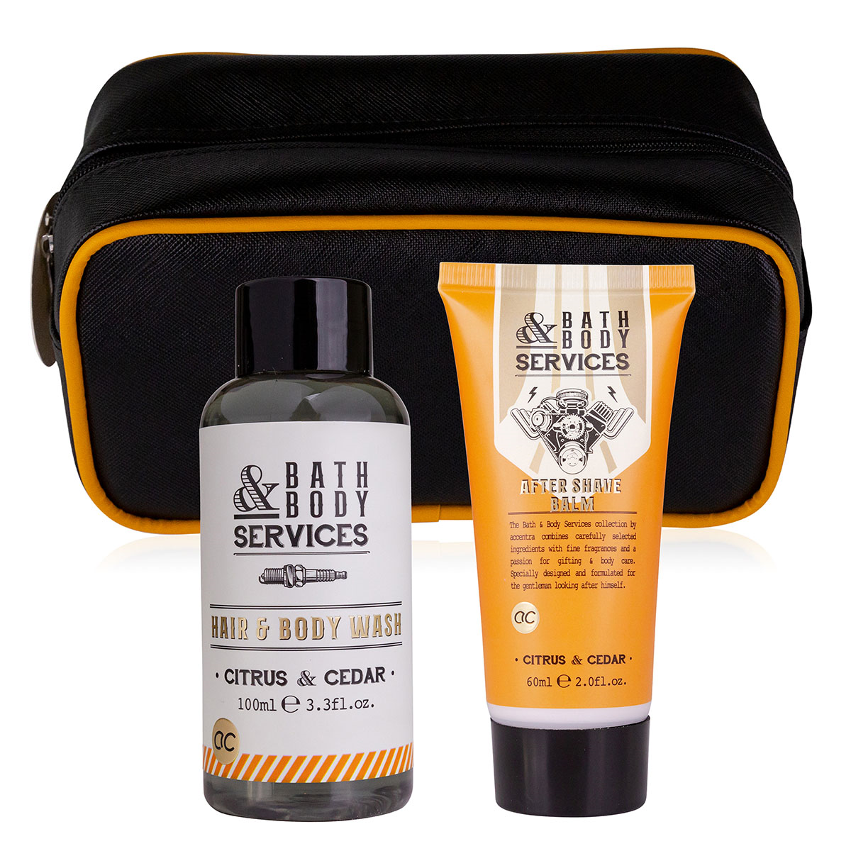 Men's set Bath & Body Services in wash bag - Accentra