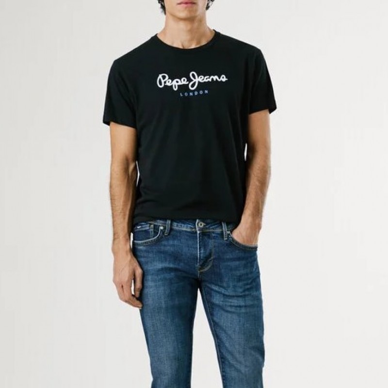 T-shirt Eggo Black Pepe jeans