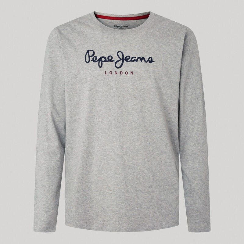 Μπλούζα με μακρύ μανίκι Eggo Long Grey Marl Pepe Jeans