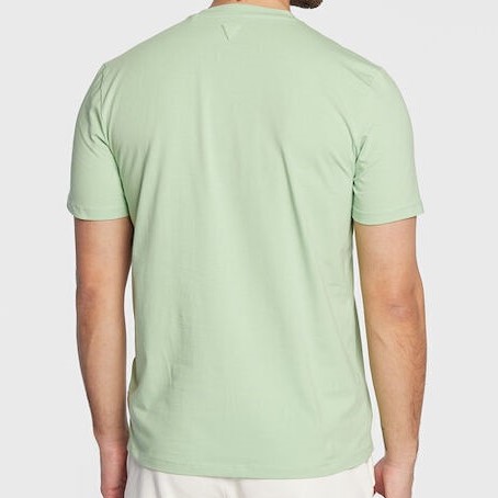 Μπλούζα ανδρική με κοντό μανίκι Light Green Guess