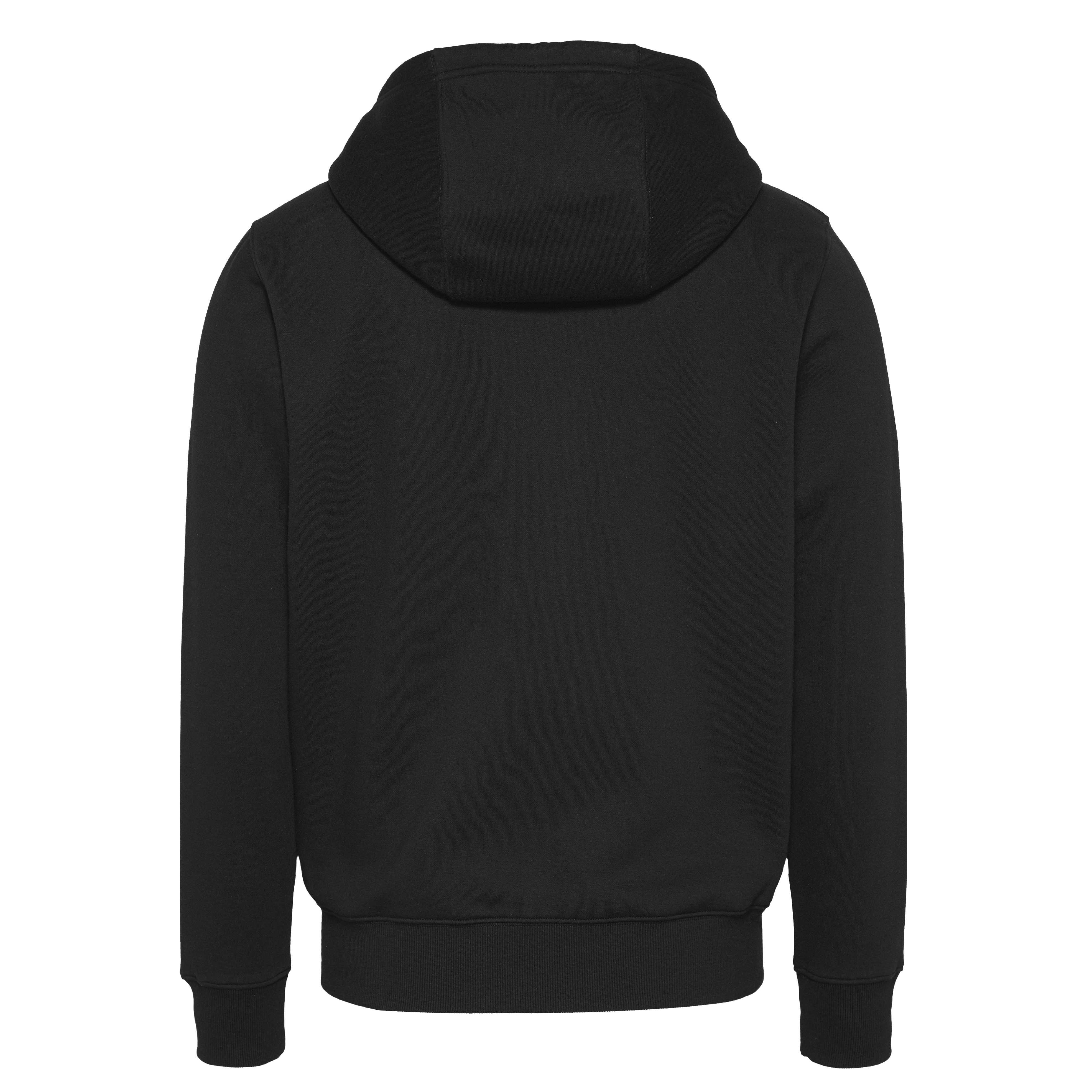 Ζακέτα φούτερ με κουκούλα TJM Reg Fleece Zip Black Tommy Jeans