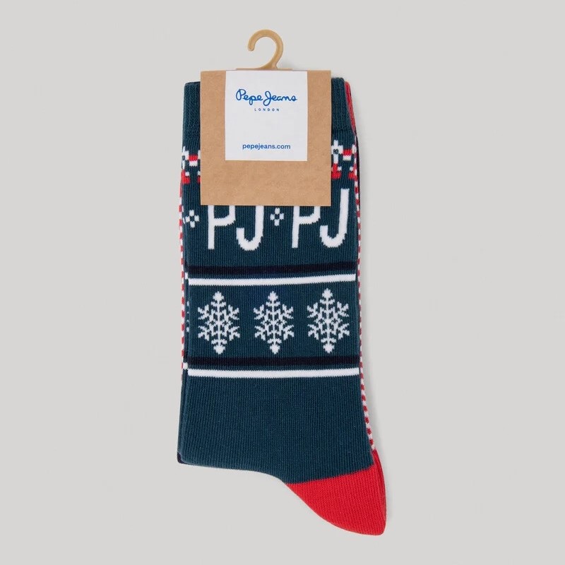 Κάλτσες ψηλές γυναικείες σετ 3pack Green Multi Pepe Jeans