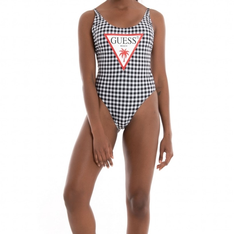 Ολόσωμο Μαγιό all over checked Guess