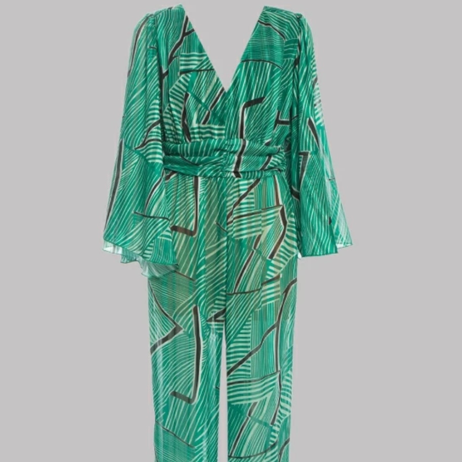 Ολόσωμη φόρμα με print και διαφάνεια Lynne