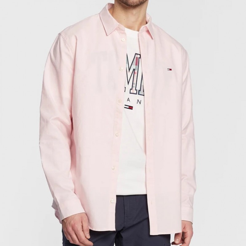 TJM Classic Oxford Pink Crystal Shirt Tommy Jeans DM0DM15408 TJS - Bianco e  Nero | Clothing Store Arta