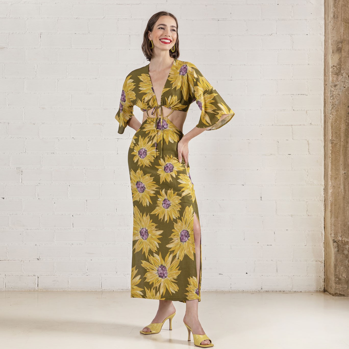 Φόρεμα Maxi All over Floral Moutaki 