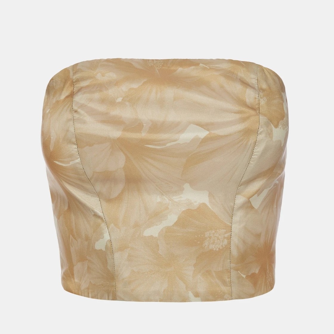 Printed taffeta top Nude Lynne