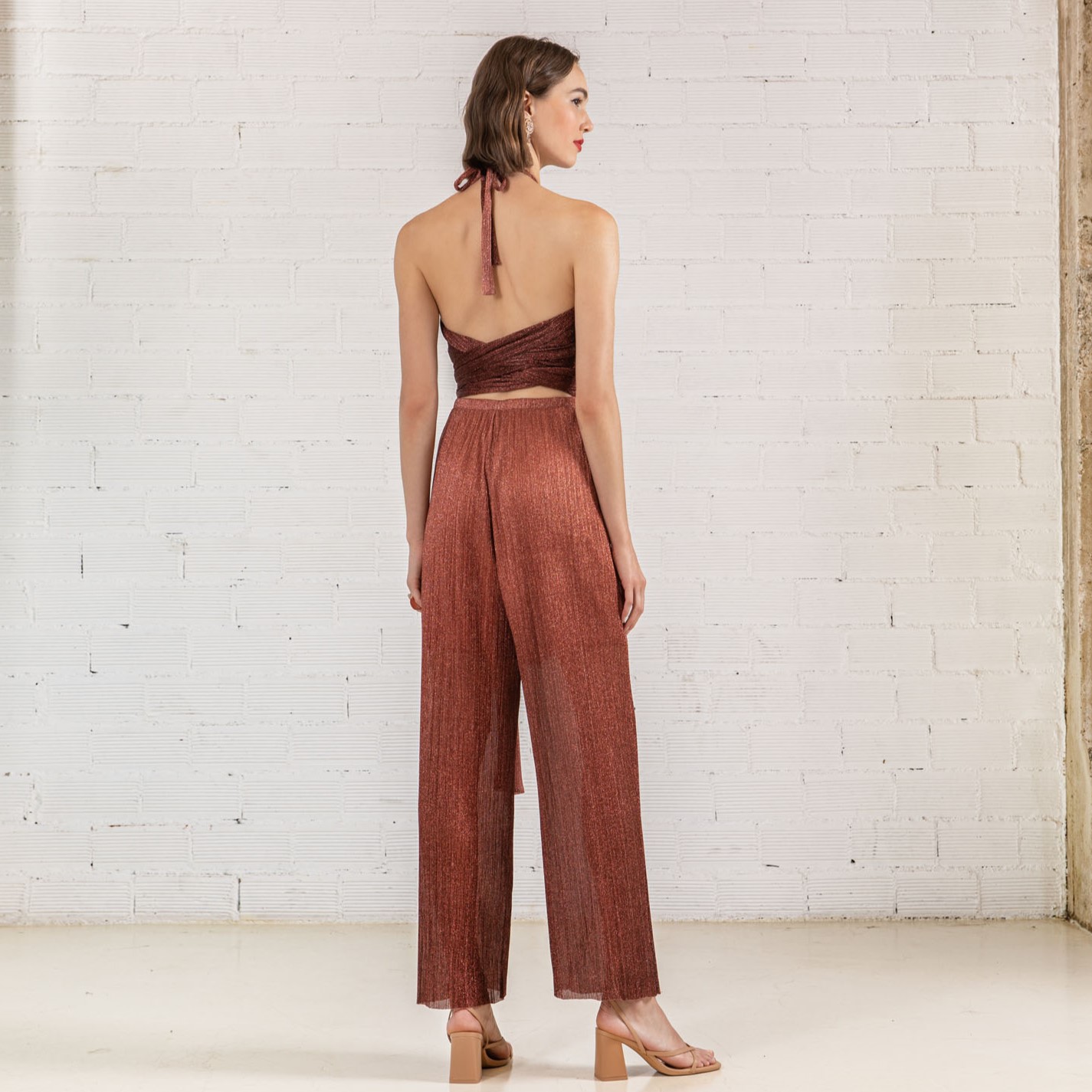 Ολόσωμη φόρμα Lurex Chocolate Moutaki