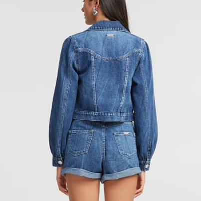 Denim jacket with strass by Lynne