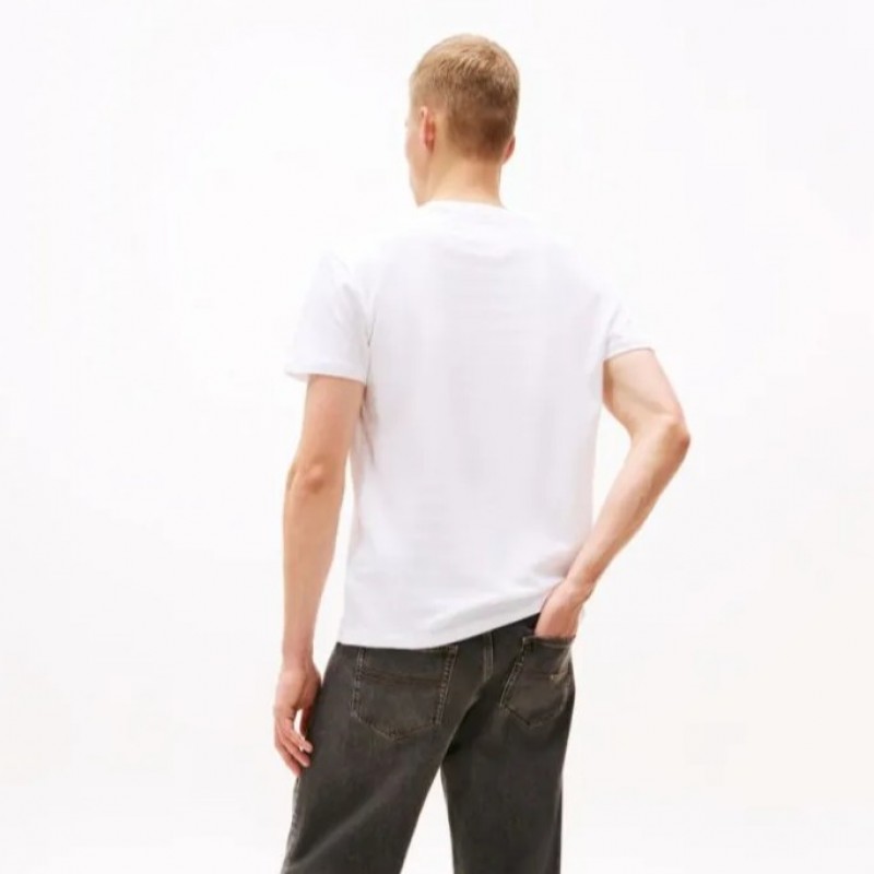 T-shirt TJM Reg Linear Logo White Tommy Jeans