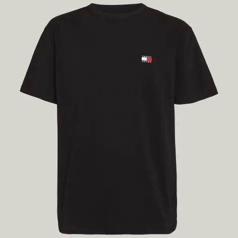 Μπλούζα με κοντό μανίκι TJM Reg Badge Black Tommy Jeans