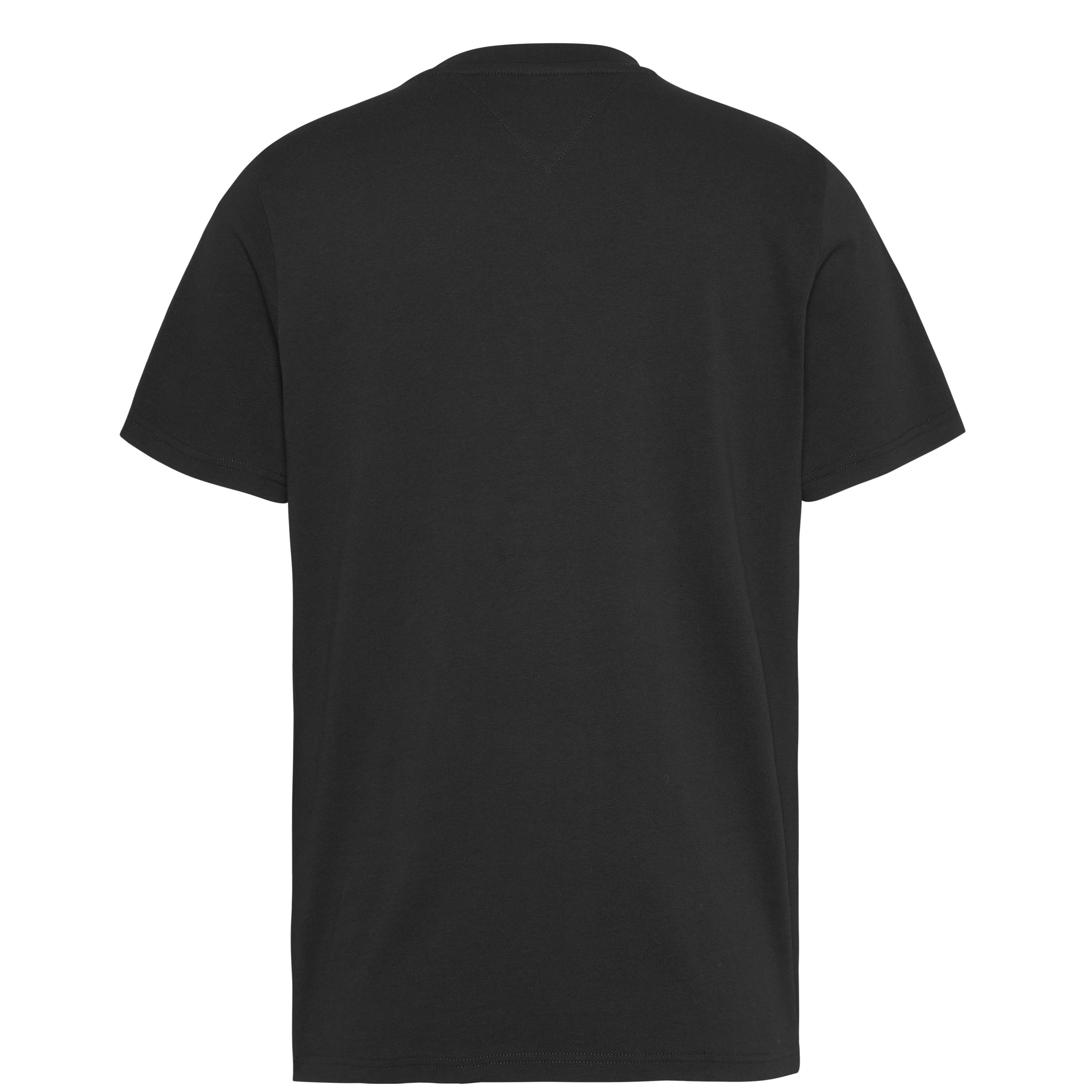 Μπλούζα με κοντό μανίκι TJM Slim Linear Chest Tee Black Tommy Jeans
