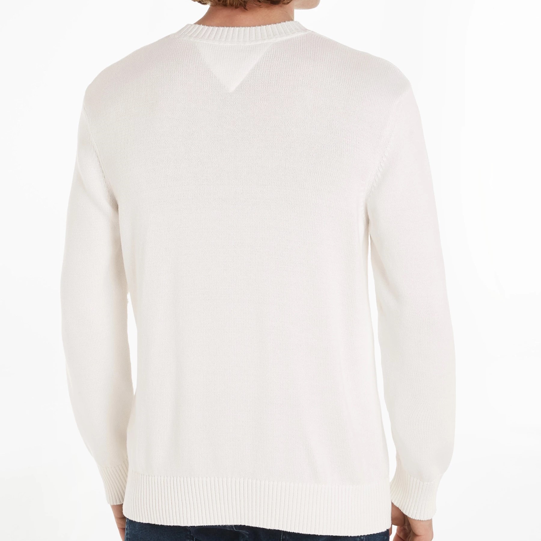 Πλεκτό πουλόβερ TJM Reg Badge Ancient White Tommy Jeans