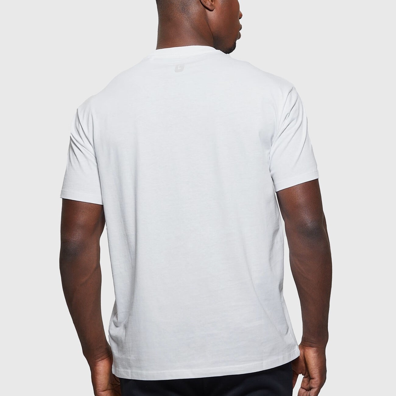 Μπλούζα με κοντό μανίκι Triangle Logo White Guess