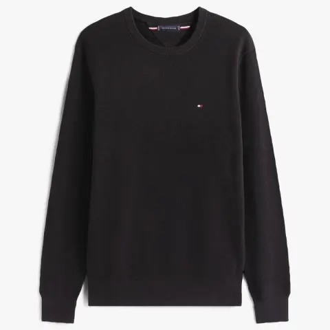 Πουλόβερ ανδρικό TJM Slim Essential Light Black Tommy Jeans