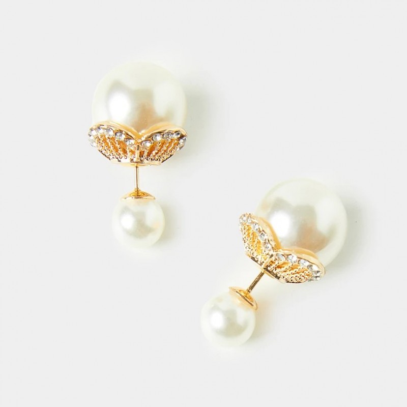 Earrings pearls White Lynne