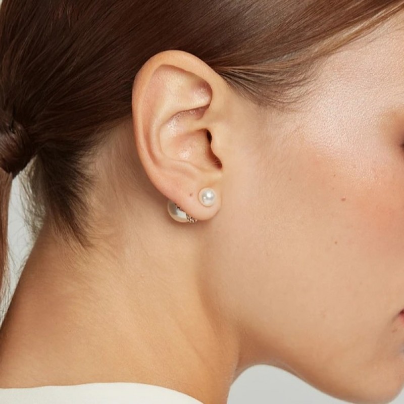 Earrings pearls White Lynne