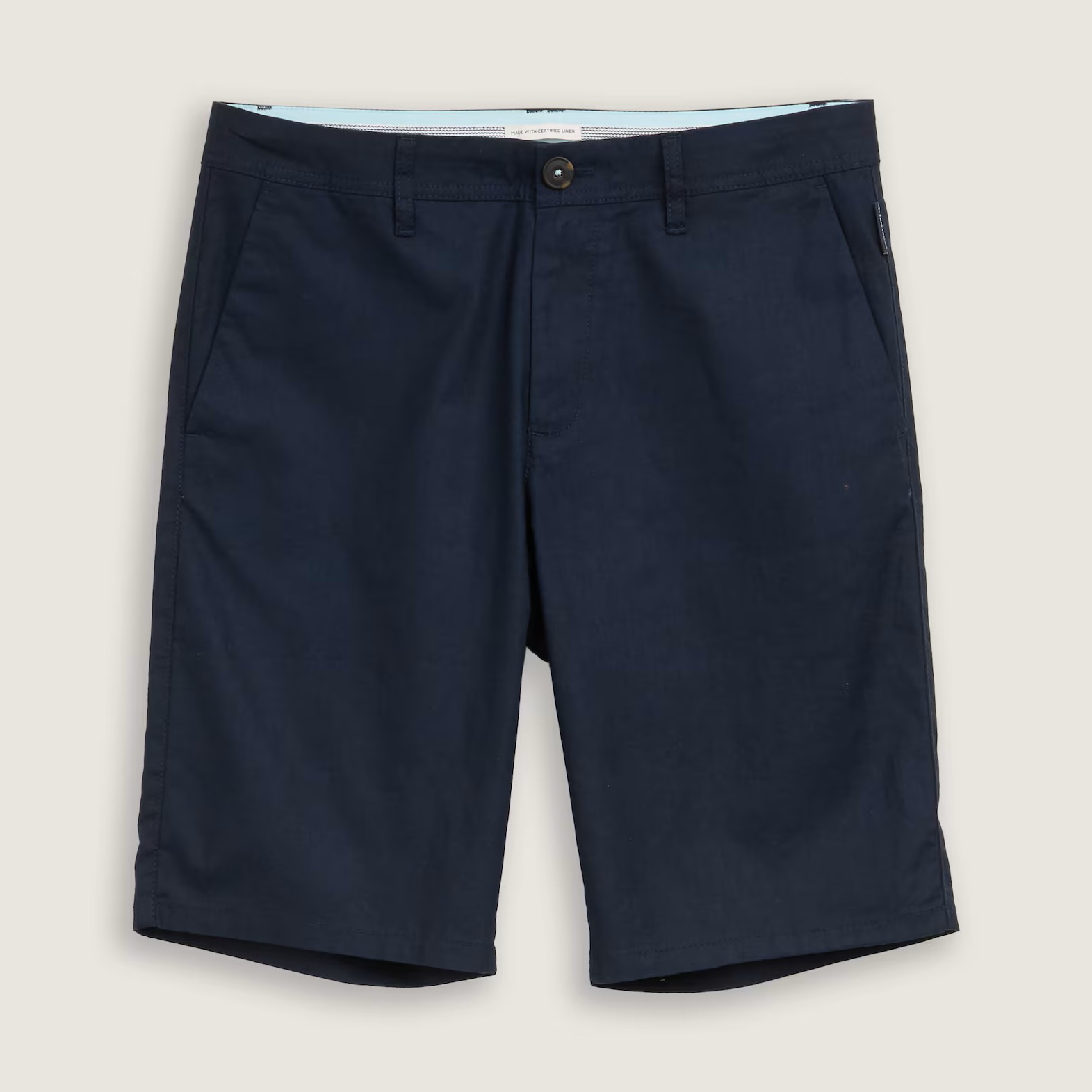 Βερμούδα λινή ανδρική navy Tom tailor