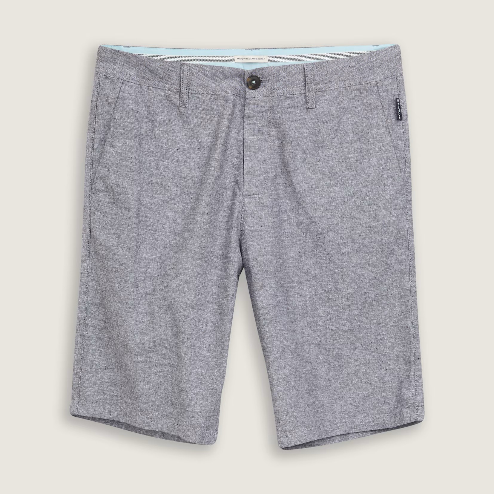 Βερμούδα λινή ανδρική grey Tom tailor