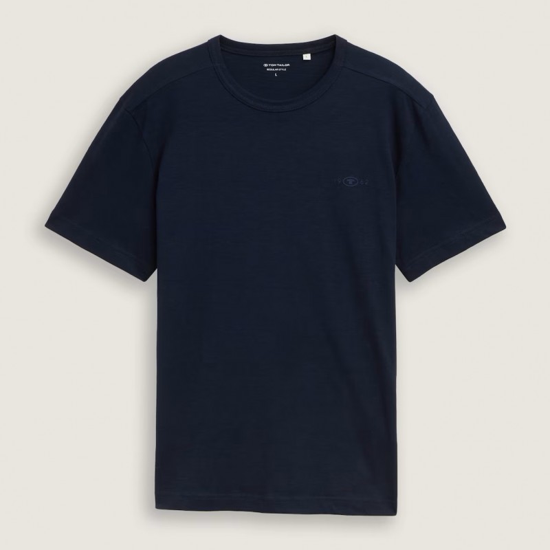 Μπλούζα με κοντό μανίκι dark blue Tom Tailor