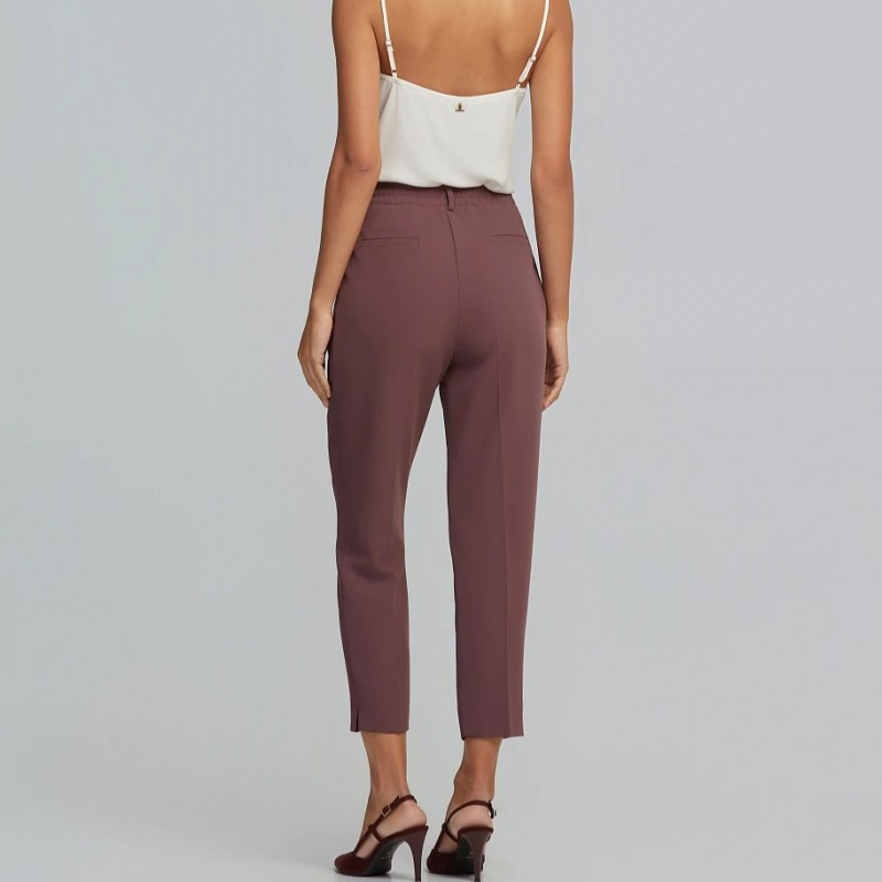 Pants cropped high-rised Brown Lynne