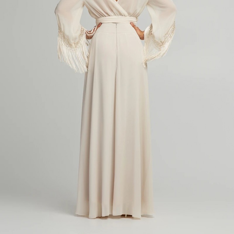 Skirt maxi muslin Beige Lynne