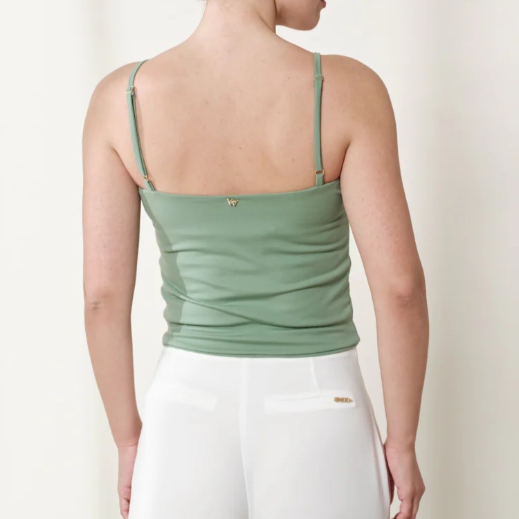 Μπλούζα με τιραντάκια Mint Hana Enzzo