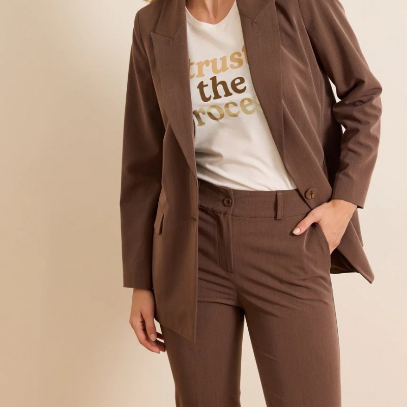 Παντελόνι σε ίσια γραμμή Tiffy Brown Enzzo