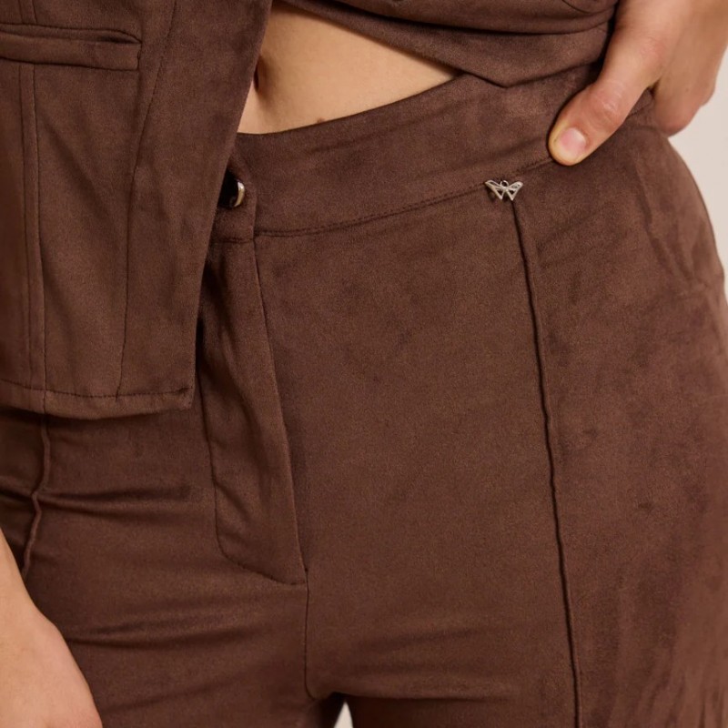 Παντελόνι ίσιο ψηλόμεσο Liana Brown Enzzo