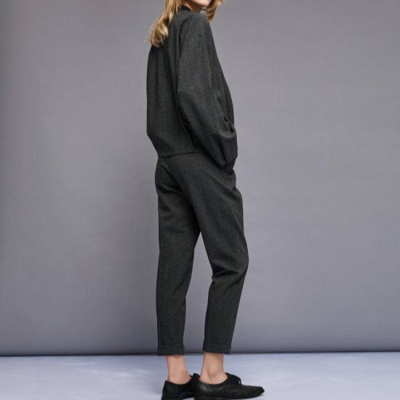 Μπουφάν bomber με στρας Grey Access