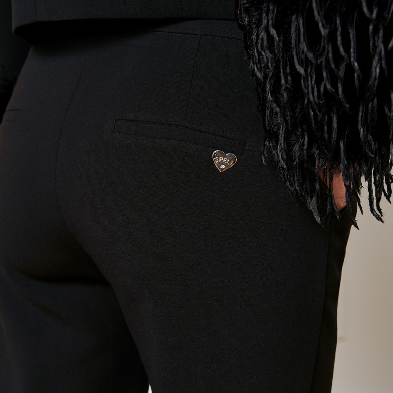 Pants high waisted straight Black Access