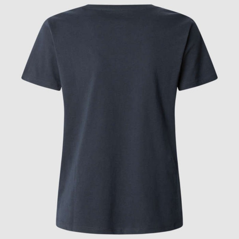 T-shirt Macy v-neck blue Pepe jeans