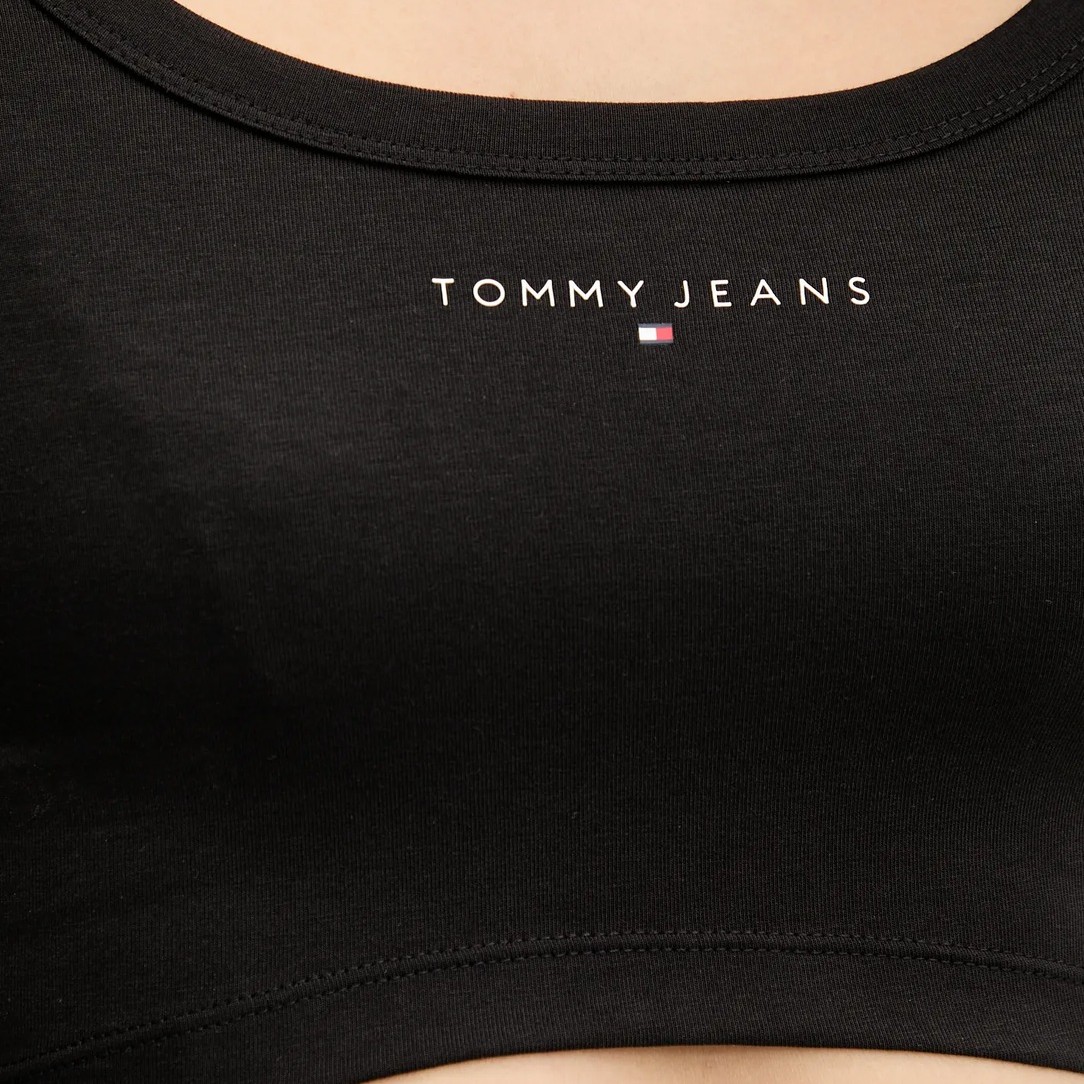 Μπλούζα με μακρύ μανίκι Tjw crp linear Black Tommy jeans 