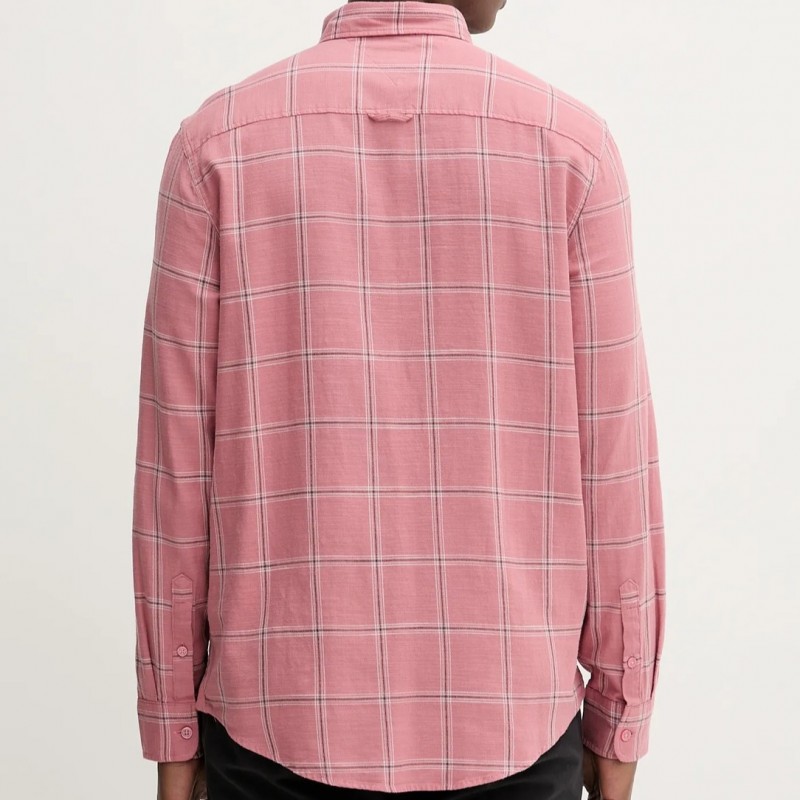 Πουκάμισο ανδρικό Twill check pink Tommy jeans