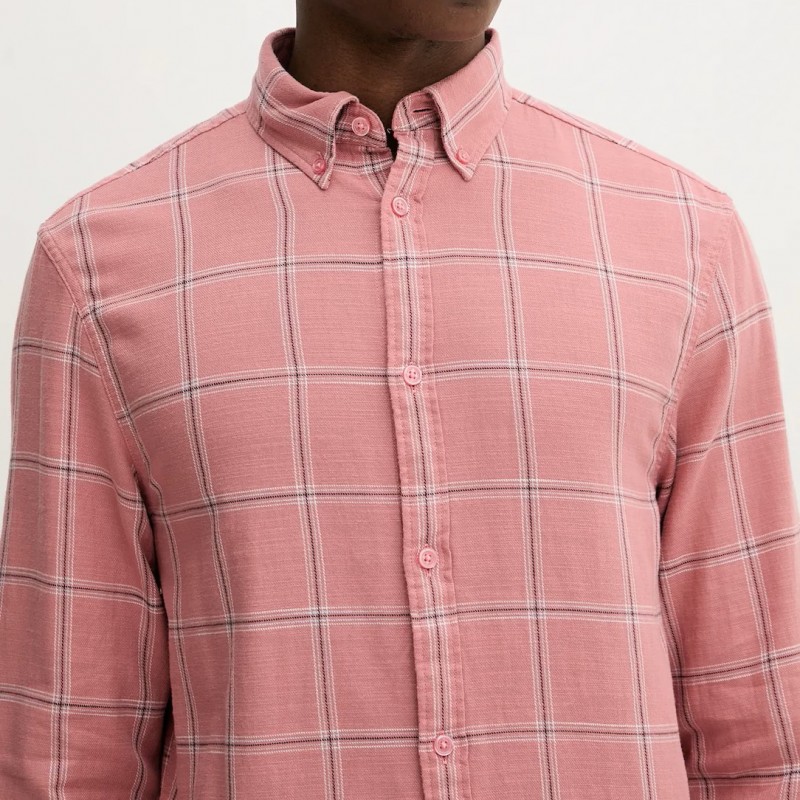 Πουκάμισο ανδρικό Twill check pink Tommy jeans