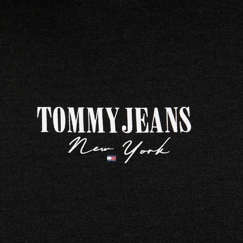 Μπλούζα με κοντό μανίκι essential logo2 black Tommy jeans