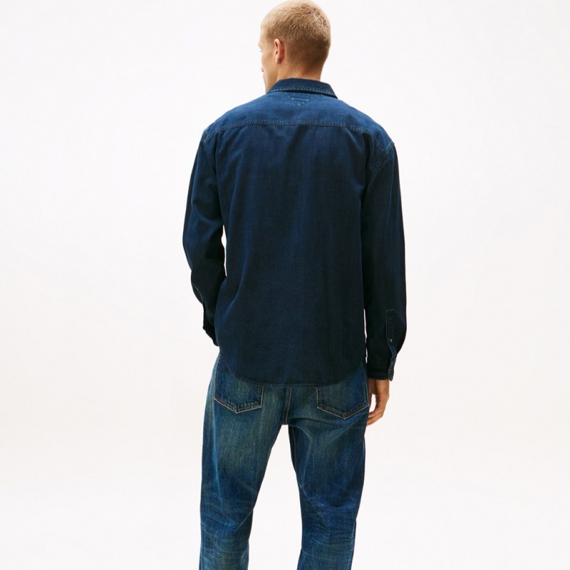 Shirt LS Relaxed denim Blue Tommy jeans