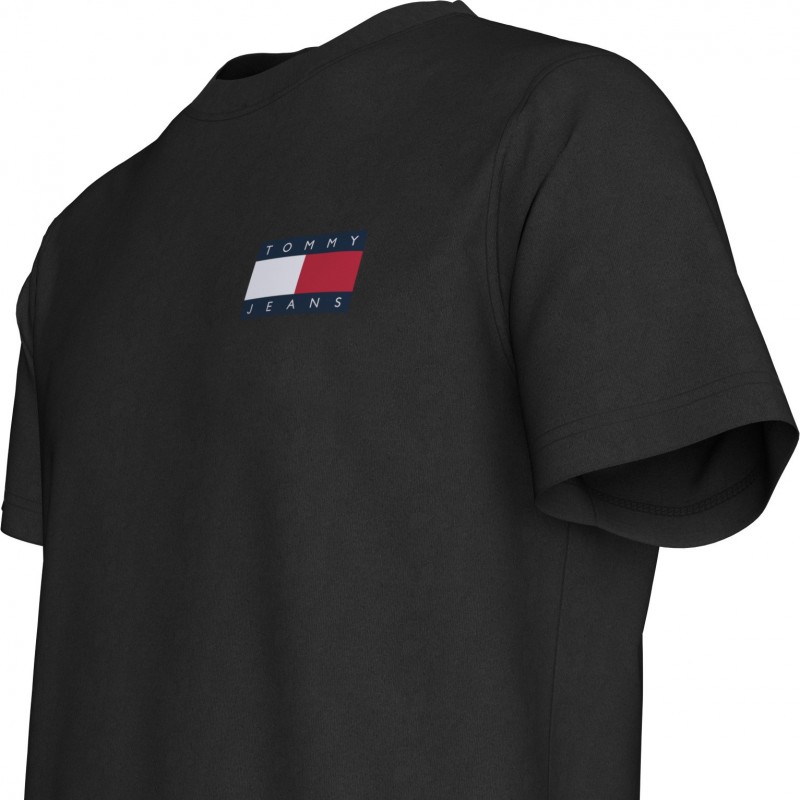 Μπλούζα με κοντό μανίκι TJM slim black Tommy jeans