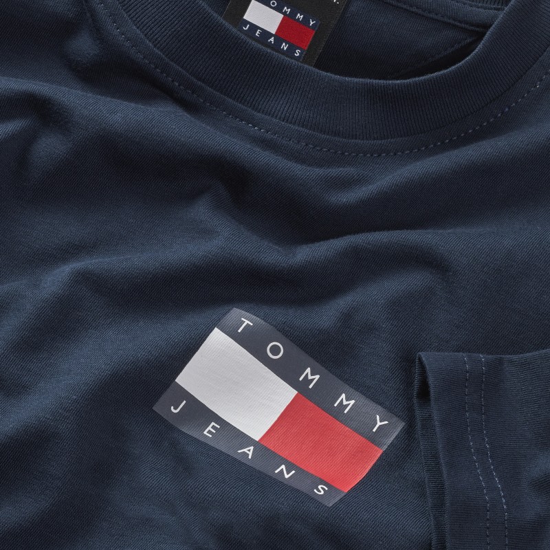 Μπλούζα με κοντό μανίκι TJM slim navy Tommy jeans